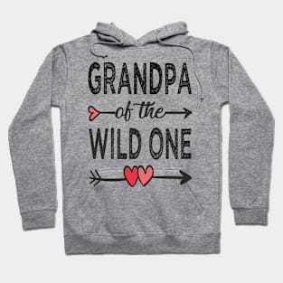 grandpa of the wild one grandpa Hoodie